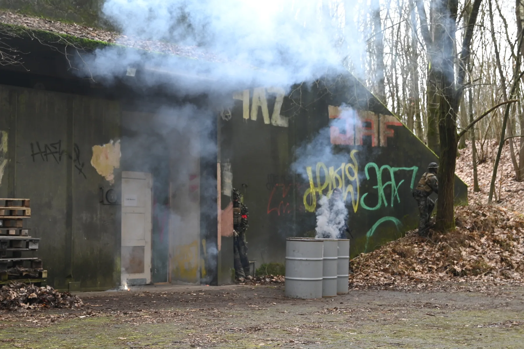 Atmosphärische Spielszene an der Nuke-Base Dünsen